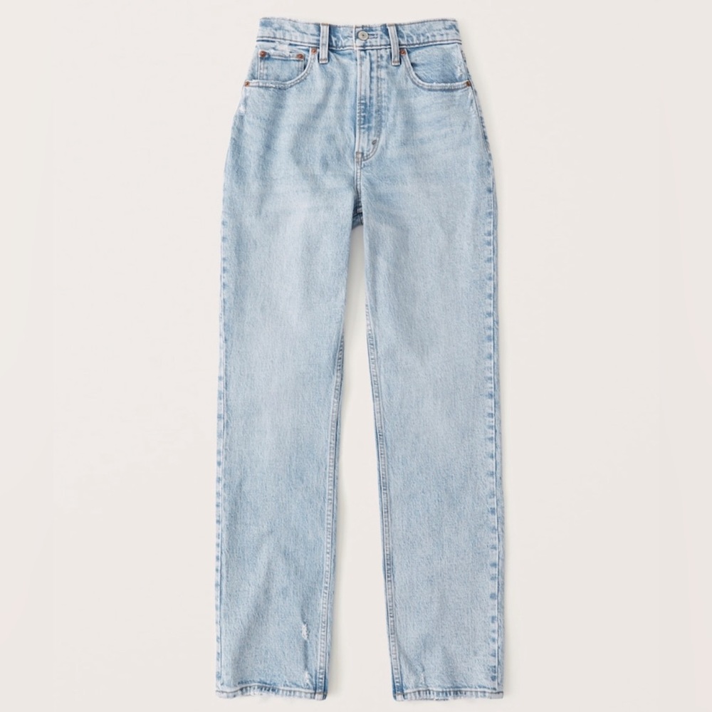 Abercrombie & Fitch Curve Love 90’s Straight Ultra High Rise Jeans